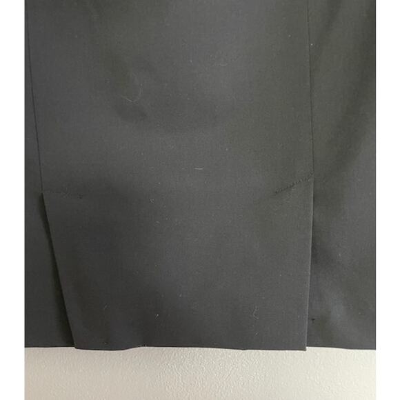 Liz Claiborne Black Pencil Skirt Size 10 Kick Pleat Classic Versatile Stretch - Picture 5 of 10